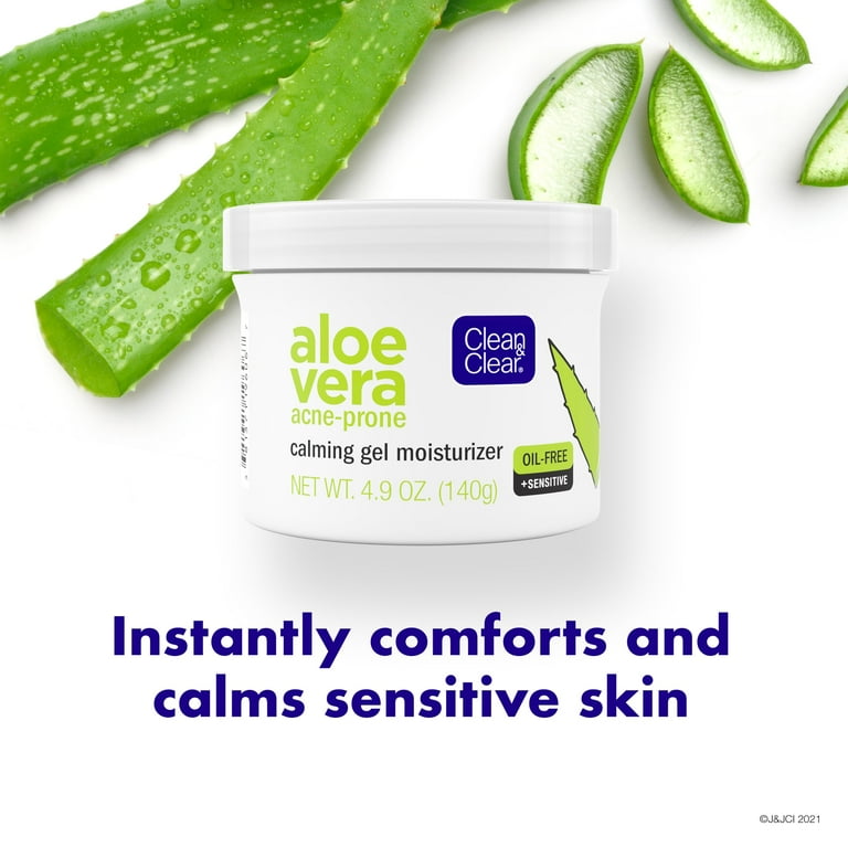 Clean & Clear Aloe Vera Gel Moisturizer for Sensitive & Acne-Prone