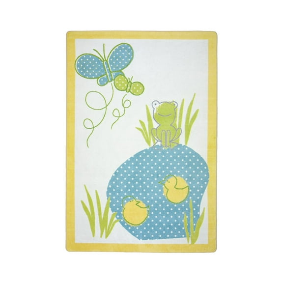 Polka Dot Pool 5'4" x 7'8" Area Rug In Color Multi