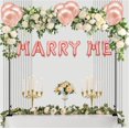 thumbnail image 5 of Over The Table Rod Stand with Clamps Adjustable 46"-100'' Length 29"-55" Height Table Balloon Arch Stand with Storage Bag Metal Decorating Rod for Table Hanging, 5 of 16