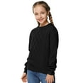 thumbnail image 3 of Girls Long Sleeve Cable Knit Sweater Crewneck Pullover Sweaters Kids Chunky Cute Fall Jumper Tops, 3 of 5