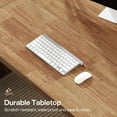 thumbnail image 2 of Finmind 70.87-Inch Executive Computer Desk with Solid Wood Pedestal, Walnut, 2 of 7