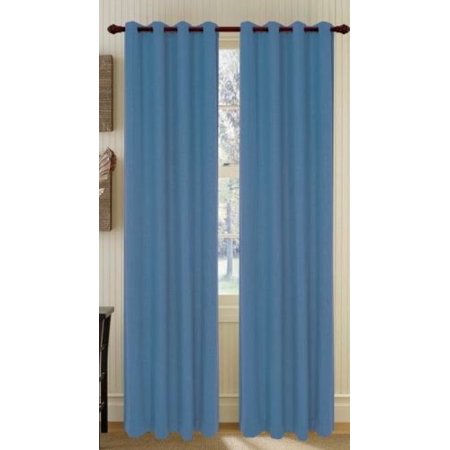 Set Of 2 Broadway Linen Textured Grommet Top Curtain Drapery