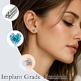 thumbnail image 6 of Flat Screw Back Stud Earrings,Flat Back CZ Earrings for Cartilage Helix Piercing for Women Men Hypoallergenic, 6 of 9