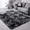 T-Dark Grey, variant on BRICHOEE Shag Area Rug, 4'x6' Indoor Ultra Soft Plush Tie-Dyed Dark Grey Rugs for Living Room, Non-Skid Modern Nursery Faux Fur Rugs for Home Decor