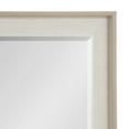 thumbnail image 3 of Kate and Laurel Kobert Transitional Rectangle Wall Mirror, 20 x 30, Tan, Framed Rectangular Bathroom Vanity Mirror with Fine Linen Texture and Beveled Edge, 3 of 8