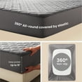 thumbnail image 4 of Sleep Zone Full Grey Clover Mattress Pad, Breathable Durable Fits Mattresses Deep Pocket Easy Care All-Season Household, 4 of 7