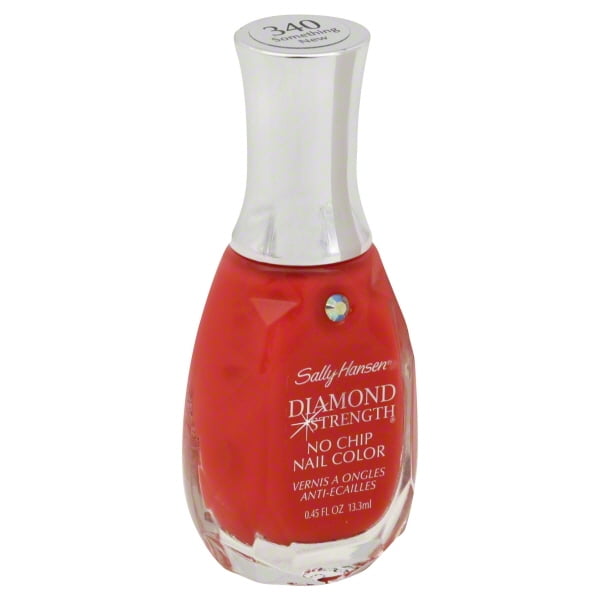 Sally Hansen Diamond Strength No Chip Nail Color, Something New, 0.45 fl oz, No Chipping, Nail Polish, Color Nail Polish, At Home Nail Polish, No Breaking, Infused with Micro-Diamonds