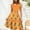 Multicolor(New)F, variant on PNTUTB Women's Summer Casual Fashion Print V Neck Sleeveless Comfortable Knee Length Waist Defining A Line Skirt