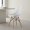 White, variant on Resenkos Dining Chairs, Kitchen Chairs Trattoria Chairs,4 Pieces Modern Plastic Hollow Chair Set with Wood Leg-Green