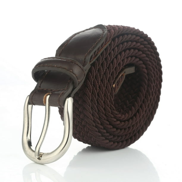 Gelante Children's Canvas Elastic Fabric Woven Stretch Braided Belts