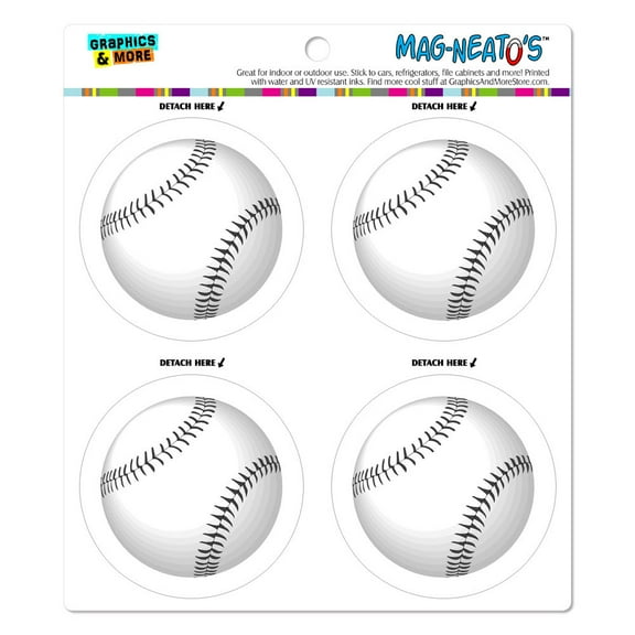 Baseball Ball MAG-NEATO'S(TM) Car/Refrigerator Magnet Set