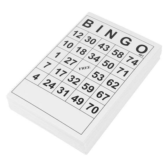 120pcs Cartes de Bingo de Bureau Jeu d'Approvisionnement Jouet Éducatif pour Enfant