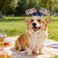 thumbnail image 5 of 4th of July Decorations Pet Bowknot Hat,Patriotic Pet Apparel Hat Headband Decor For Small Medium Dogs Cats Party,Photo Shooting,Holiday Gathering,5.12x4.33x1.26 Inch, 5 of 6