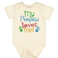 thumbnail image 3 of Inktastic My Peepaw Loves Me Boys or Girls Baby Bodysuit, 3 of 5