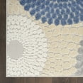 thumbnail image 5 of Nourison Aloha Indoor/Outdoor Blue/Grey 3'6" x 5'6" Area Rug, (4x6), 5 of 9