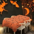 thumbnail image 3 of Spider Design Halloween Disposable Tablecloth - Plastic Horror Party Decor for Tables, Outdoor & Indoor Events - Oil Resistant Festive Accessory, 3 of 6
