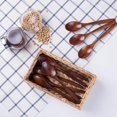 thumbnail image 5 of Wooden Spoons, 10 PCS Wood Soup Spoon Set, Long Handle Natural Wood Table Spoons for Eating Mixing, 5 of 5