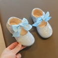 thumbnail image 2 of NOKIO Girls' Closed Toe Mary Janes Kids Mary Jane Ballet Flats Girls' Formal Flats Girls Dress Shoes For Girls Wedding Bowknot Girl Shoes Princess Party School Shoes Low Heel For Kids, 2 of 7