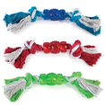 thumbnail image 1 of Grriggles US6903 19 Grriggles Rope n Rubber Bone Blue, 1 of 1