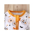 thumbnail image 4 of Seyurigaoka Infant Baby Girls Boys Casual Romper Halloween Cartoon Printed Long Sleeve Round Neck Long Pant Jumpsuit for Toddler Kids, 4 of 9