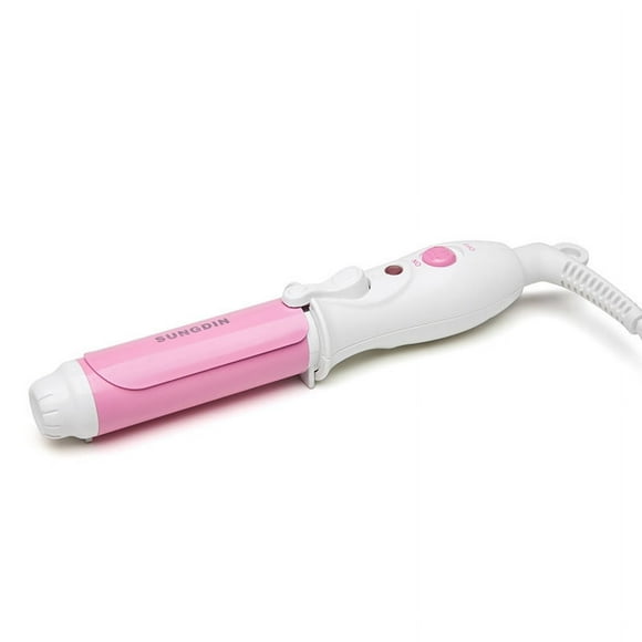 Mini rizador de flequillo de aire, esmaltado de cerámica, pequeño rizador eléctrico, hebilla de cabeza de flor de pera, permanente para el cabello