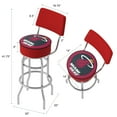 thumbnail image 2 of Trademark Gameroom Miami Heat Logo Bar Stool with Back Rest, 2 of 6