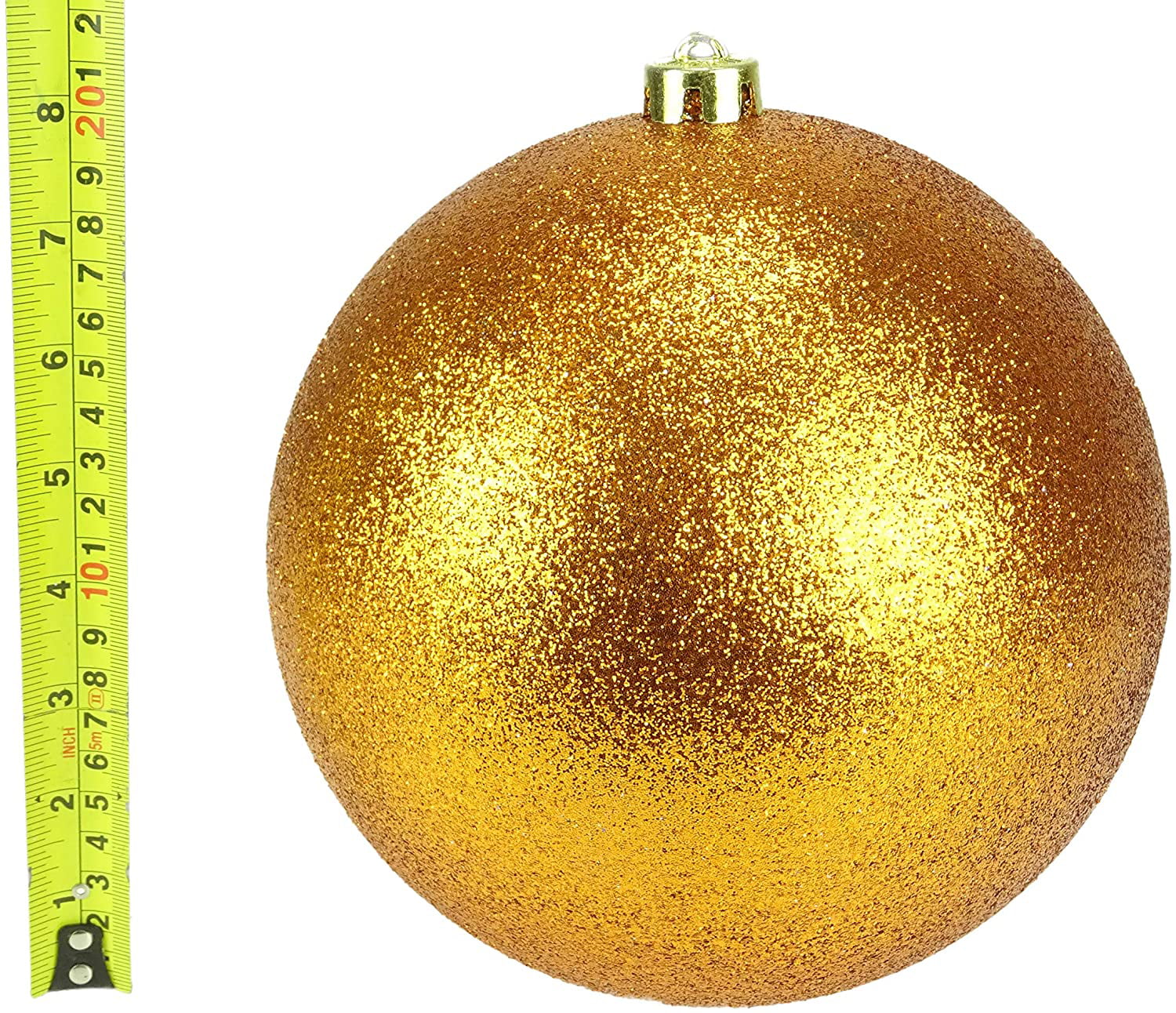 Purple Shiny & Glitter Design-Christmas Baubles BA125 Pack Of 2-200mm Baubles 