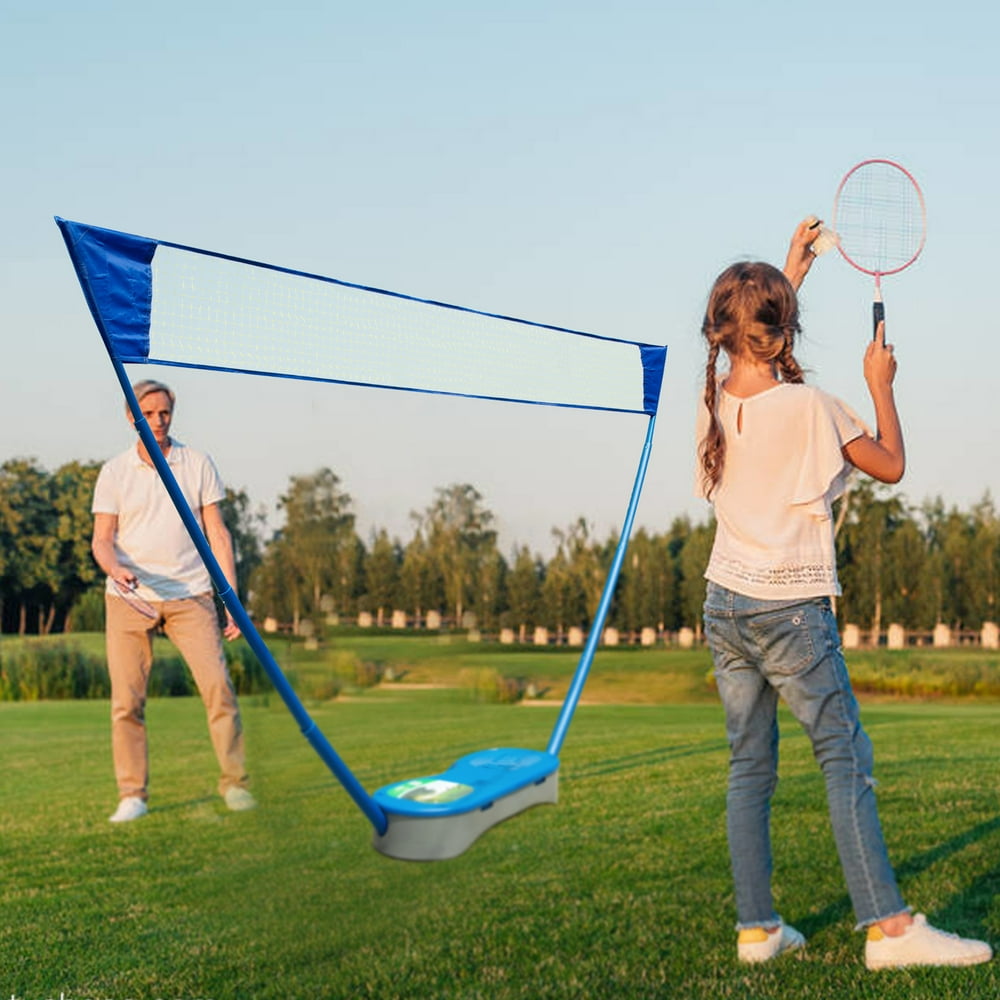 NK HOME 3 in1 Portable Removable Badminton Volleyball Set Kit Equipment with Stand Carrying Bag