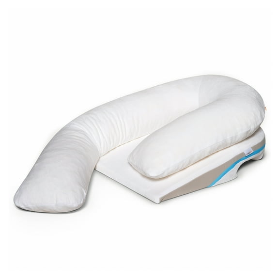 MedCline Shoulder Relief System - Bed Wedge & Full Body Shoulder Pillow for Side Sleepers - Arm Hole Pocket & Incline Sleep Position -Small / Medium - 5'9" & Below, 1 Ct