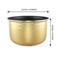 thumbnail image 2 of 2L/3L/4L/5L Extra-Thick Aluminum Alloy Rice Cooker Liner Honeycomb Non-stick Pot Replacement Accessories Kitchen Food Rice Cooker Liner Gold, 2 of 10
