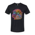 thumbnail image 3 of Colorful Neon Gorilla | Dean Russo Art Animal Lover Mens Premium Tri Blend T-Shirt, True Black, XX-Large, 3 of 6