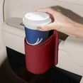 thumbnail image 7 of Car Door Side Storage Organizer | Leather Multifunctional Car Seat Back Storage Box | Beverage Holder | Odorless Universal Fit | Water Bottle Compartment | 16x10cm | 1 Piece, 7 of 7