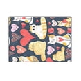 thumbnail image 3 of CADecor Lovers Cats And Hearts Throw Blanket Bed Sofa Blanket 58x80 inches, 3 of 3