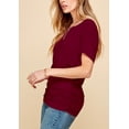 thumbnail image 4 of Made by Johnny Women's Dolman Drape Top with Side Shirring XL WINE, 4 of 6