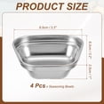 thumbnail image 2 of Uxcell Mini Stainless Steel Sauce Dish Seasoning Bowls Appetizer Plates Condiment Bowl for Salad Side Dishes Sushi Dipping Silver, 2 of 7