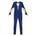 thumbnail image 5 of Zaldita Girls Rhinestone Gymnastic Jumpsuit One Piece Full Body Long Sleeve Gymnastics Leotards Dance Bodysuit for Kids Navy Blue 16, 5 of 7