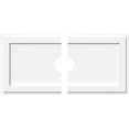 thumbnail image 1 of Ekena Millwork CMP40X20RE2-05000 5 in. ID x 14 in. Rectangle Architectural Grade PVC Contemporary Ceiling Medallion - 2 Piece, 1 of 4