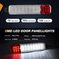 thumbnail image 7 of Nilight 2Pcs LED Interior Door Panel Courtesy Warning Lights White Red for Chevy GMC Silverado Sierra 1500 2500 3500 HD Suburban Cadillac Escalade Hummer H2, 7 of 7