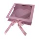 thumbnail image 3 of Caja de regalo con forma de corazón y flores para Valentín, con tapa transparente, rellenable y creativa, ideal para dulces, bodas, cumpleaños Rosa, 3 of 8