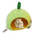 thumbnail image 4 of Cateissary nido de frutas para mascotas, fruta de dibujos animados, piña, rana, nido de algodón, cama colgante creativa, hamaca para Juegos de accesorios de baño No. 4, 4 of 5