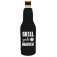 thumbnail image 1 of Shell Yeah Beaches Beer Bottle Coolie (Black), 1 of 5