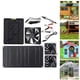 thumbnail image 3 of Kit de ventilador solar Ventilador doble con cable de 1 cocina Cobertizo de granero RV Gran flujo de aire Nivel impermeable IPX7 Colco Ventilador de escape de la casa, 3 of 8