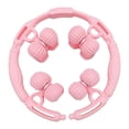 thumbnail image 3 of Drezz Rouleau de Massage pour Jambes à 16 Roues Outil de Massage Fesses Cou Cuisses Dos Rouleau pour Muscles Rose, 3 of 8
