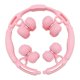 thumbnail image 3 of Rodillo de masaje de piernas de 16 ruedas, herramienta de masaje de tejido profundo para gimnasio y deportes. Rosa, 3 of 9