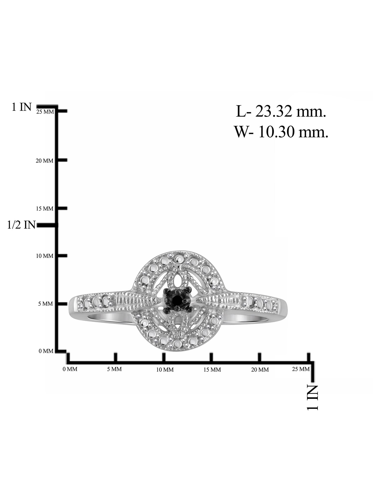 JewelersClub 0.925 Sterling Silver Accent Black diamond Ring for Women | Diamonds for Everyday Womens Wear