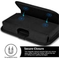 thumbnail image 3 of Belt Clip Case for iPhone 13 12 11 Pro Max XR, Horizontal Nylon Universal Phone Case for Samsung Galaxy A12 A52s A13 A32 S20 S21 FE Plus Ultra Xiaomi, 3 of 5