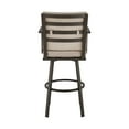 thumbnail image 6 of Patio Seating Arnauld 26" Outdoor Patio Swivel Counter Stool in Brown Aluminum with Cushions,Outdoor Seating, 6 of 10