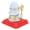 Blue, variant on Riousery Solar Powered Guan Yu Statue with Dust Cover, Nodding Guan Gong Figurine, Fortune Feng Shui Decor Sculpture (3.15 in / 8 cm) - Green