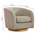 thumbnail image 3 of Sillon giratorio HomeTrends Beige, 3 of 4
