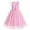 Pink, variant on IBTOM CASTLE Girls Sparkly Flower Pageant Tulle Dress Sequin Floral Applique Fairy Tea Length Gown for Birthday Wedding Graduation Daddy Daughter Dance Pink